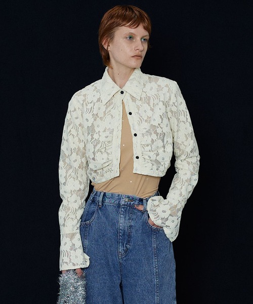 MAISON SPECIAL（メゾンスペシャル） ブラウス シャツ Velor Lace