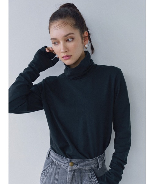 ALEXIA STAM（アリシアスタン） tシャツ Basic High Neck Long Sleeve
