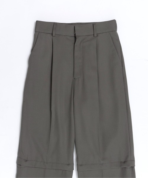 MAISON SPECIAL（メゾンスペシャル） スラックス パンツ 2way Two Tuck