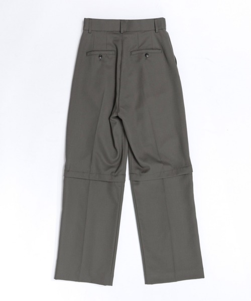 MAISON SPECIAL（メゾンスペシャル） スラックス パンツ 2way Two Tuck