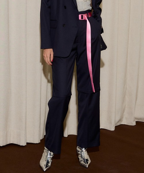 MAISON SPECIAL（メゾンスペシャル） スラックス パンツ 2way Two Tuck