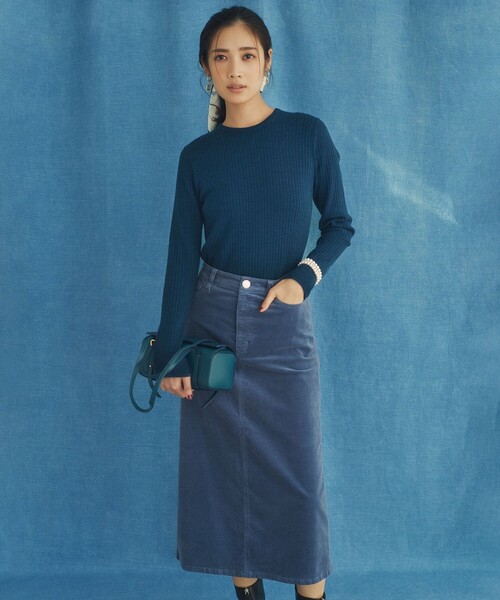 23区（ニジュウサンク） スカート 「洗える」23区DENIM ベルベット