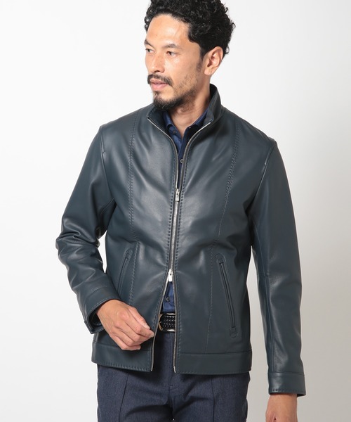 MEN'S BIGI（メンズビギ） 革ジャン ライダース クロームタンニング