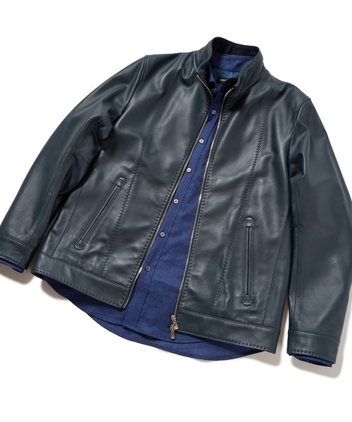 MEN'S BIGI（メンズビギ） 革ジャン ライダース クロームタンニング