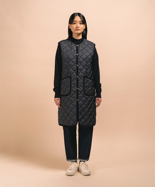 LAVENHAM（ラベンハム） ベスト ジレ LONGLINE CREW NECK GILET WOMENS