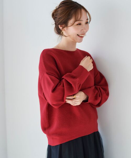le.coeur blanc（ルクールブラン） ニット セーター 「手洗い可能」横