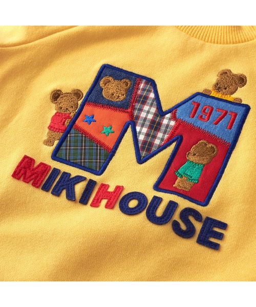 MIKI HOUSE（ミキハウス） トレーナー ミキハウスベア パッチワーク