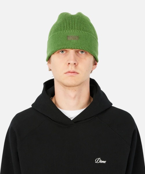 ニット帽 ニットキャップ Dime/ダイム ビーニー Cursive Rib Beanie