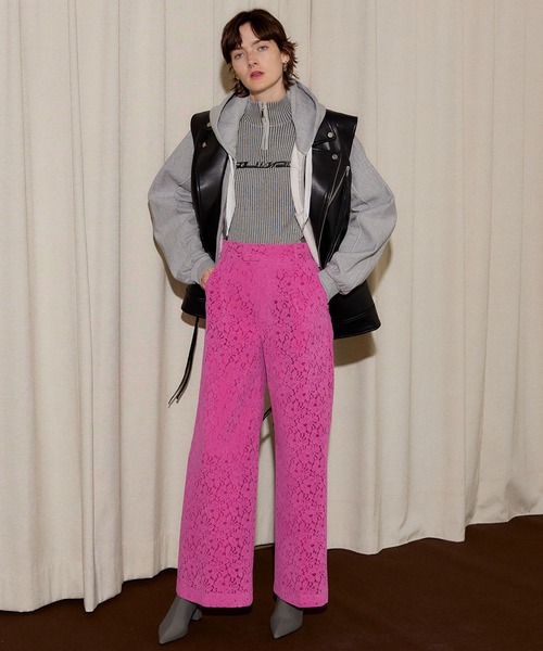 MAISON SPECIAL（メゾンスペシャル） パンツ Flocky Lace Pants