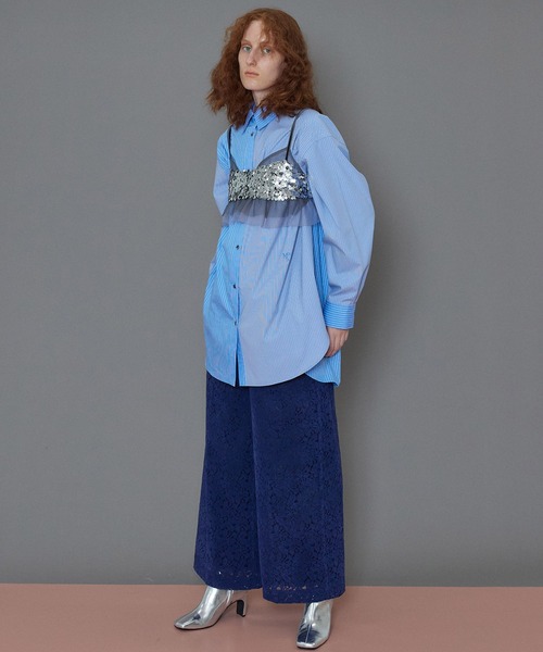 MAISON SPECIAL（メゾンスペシャル） パンツ Flocky Lace Pants