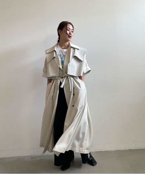 Ameri（アメリ） トレンチコート コート TRENCH MULTI WAY LONG VEST