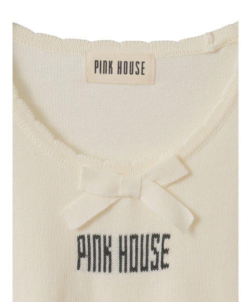 PINK HOUSE（ピンクハウス） ニット セーター ロゴリボンニット