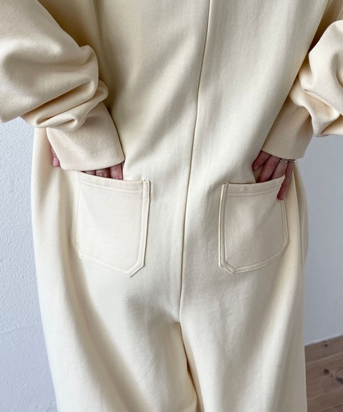 wee9s（ウィークス） オールインワン high neck half zip up sweat all