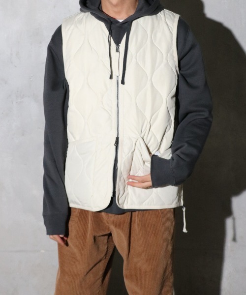TAION（タイオン） ダウンベスト ベスト MILITARY W-ZIP V NECK DOWN