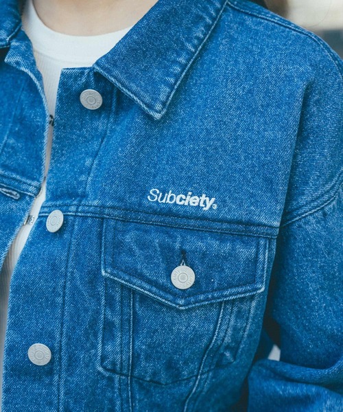 Subciety（サブサエティ） デニムジャケット gジャン CROPPED DENIM