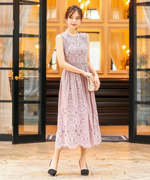 niana（ニアナ） ドレス パネル総レース 結婚式ワンピースドレス