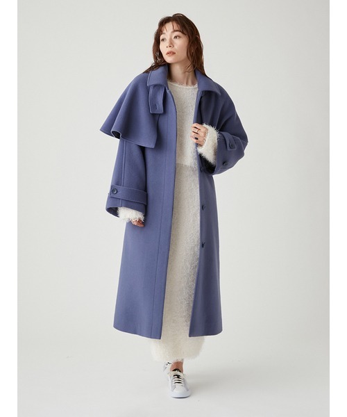 emmi コート チェスターコート 「emmi atelier」ECO WOOLケープ付き