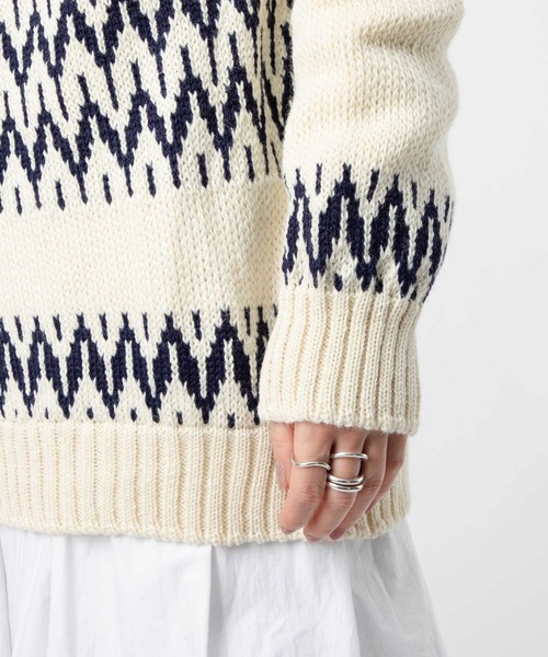 Guernsey Woollens セーター ニット GUERNSEY WOOLLENS ICEMAN TWOTONE