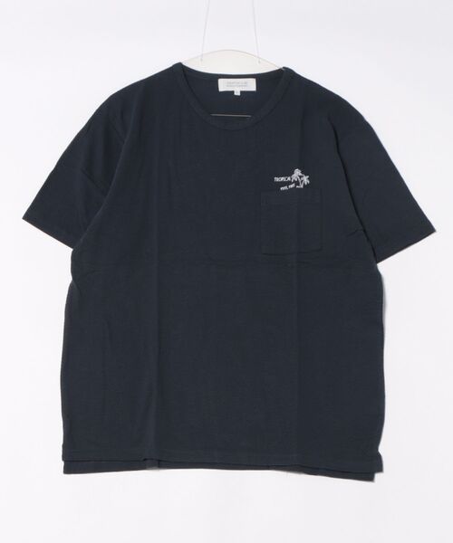 STYLEBLOCK（スタイルブロック） tシャツ ポップコーン編みロゴ刺繍胸