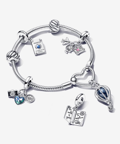 PANDORA（パンドラ） チャーム カメラ ハート コンパス トリプル