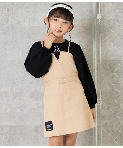 ANAP kids（アナップキッズ） ジャンパースカート ベルト風ジャンパー