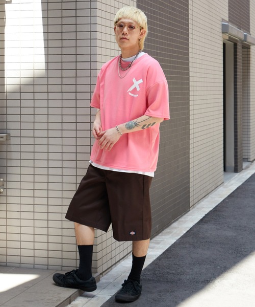 NO NEED（ノーニード） tシャツ Xマーク ビッグシルエット バック
