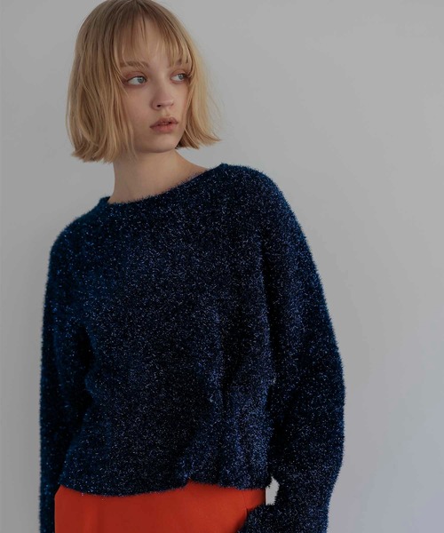 DRESSLAVE（ドレスレイブ） ニット セーター glass yarn crew neck