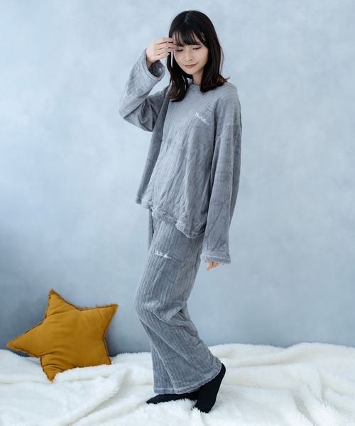 NinaetLina（ニナエリナ） パジャマ ルームウェア リブセットアップ