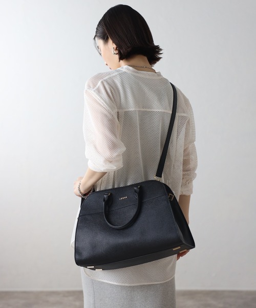 LOEKA ボストンバッグ シボレザー2WAYボストン レディース : ZOZOTOWN