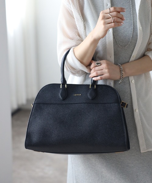 LOEKA ボストンバッグ シボレザー2WAYボストン レディース : ZOZOTOWN