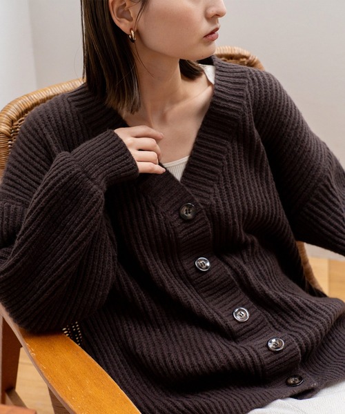 VitaFelice（ヴィータフェリーチェ） カーディガン ゆったり ロング