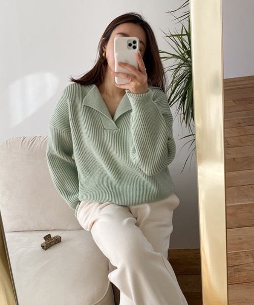 LACーVERT ニット セーター スキッパーニット レディース : ZOZOTOWN