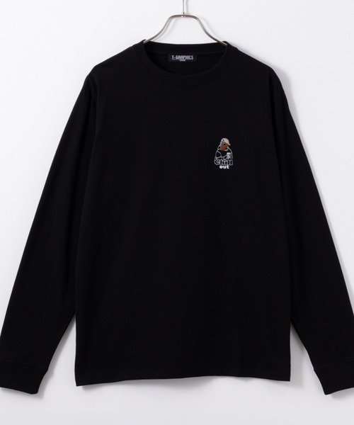 tシャツ 「新柄入荷」 胸刺繍ワンポイントロゴ ロングスリーブTシャツ