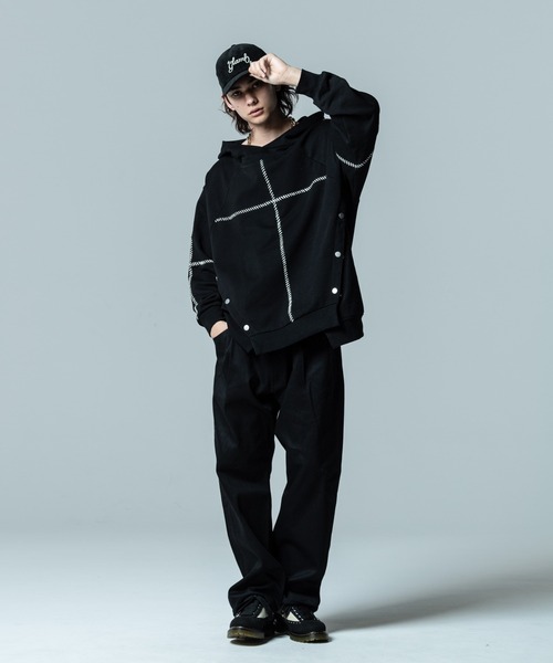 glamb（グラム） パーカー Cross Stitch Hoodie / クロスステッチ