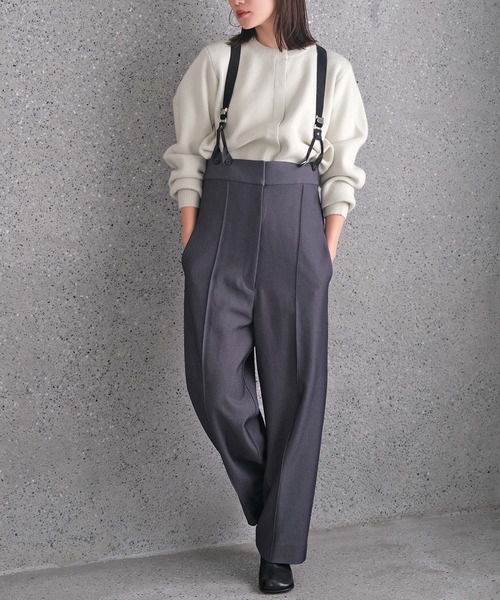 AKTE（アクテ） パンツ ストラップワイドパンツ レディース : ZOZOTOWN