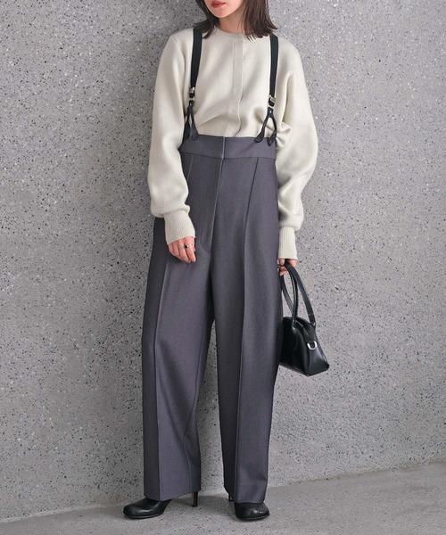 AKTE（アクテ） パンツ ストラップワイドパンツ レディース : ZOZOTOWN