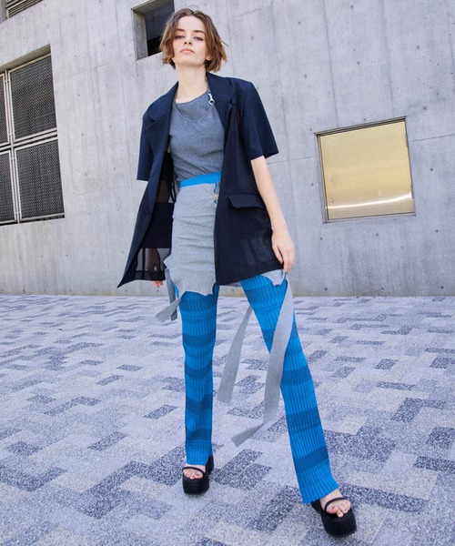 MAISON SPECIAL（メゾンスペシャル） パンツ Cardigan Layered Knit