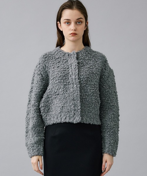 CLANE（クラネ） カーディガン 【CLANE/クラネ】TEDDY BEAR HAND KNIT