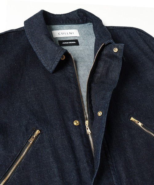 CULLNI（クルニ） デニムジャケット gジャン DOUBLE POCKET ZIP UP