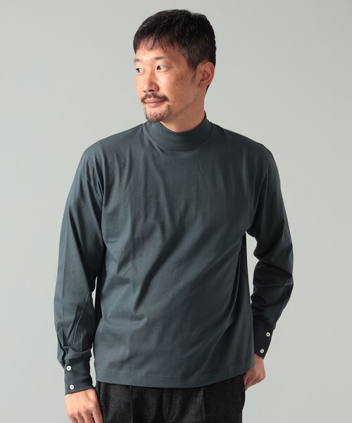 BEAMS F（ビームスF） tシャツ ELACIO / モックネック カットソー