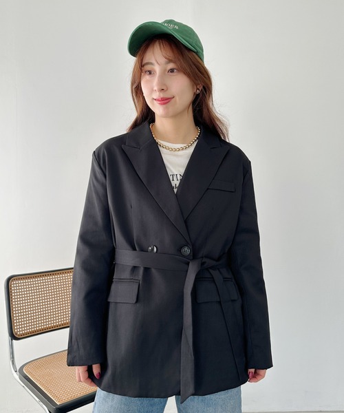 un+frame ジャケット テーラードジャケット waist belt jacket