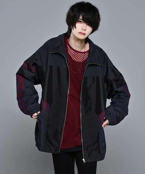 ADRER（アドラー） ナイロンジャケット switching nylon big track