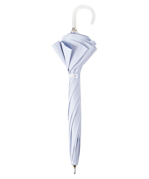 LANVIN en Bleu 傘 遮光 晴雨兼用日傘 フレアフリル レディース