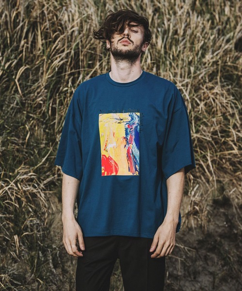 NO ID.（ノーアイディー） tシャツ 「NO ID.」Art Print Big T-shirt