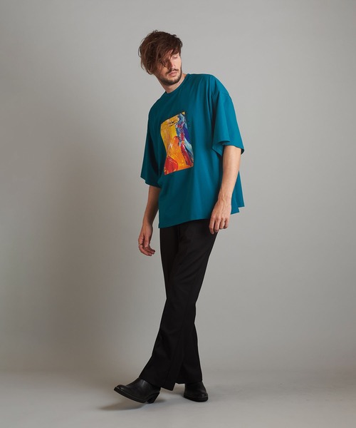 NO ID.（ノーアイディー） tシャツ 「NO ID.」Art Print Big T-shirt