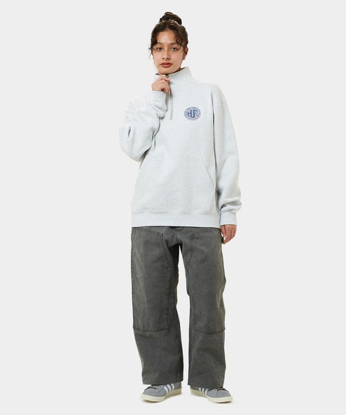 HUF（ハフ） トレーナー スウェット REGIONAL HALF ZIP FLEECE メンズ