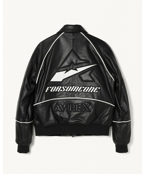 FORSOMEONE（フォーサムワン） スタジャン FORSOMEONE AVIREX LEATHER