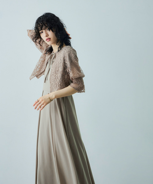 niana（ニアナ） ドレス レースボレロキャミワンピースレイヤード
