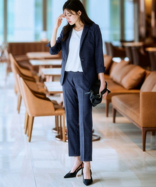 7days Life Styling セットアップ 「うすカル・洗える」シャドー