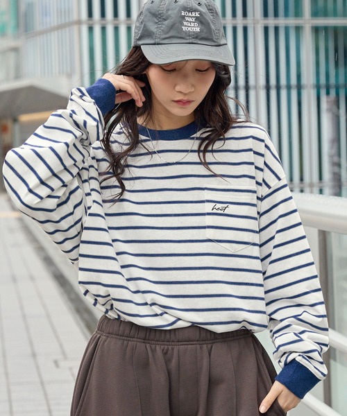 HECT tシャツ 「HECT」Big Border L/S Tee / ビッグシルエットボーダー